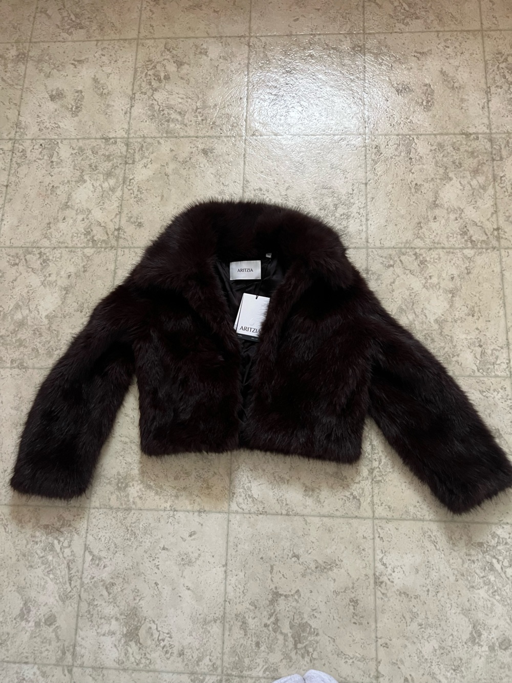 Aritzia Chamonix Coat in Dark Brown - Brand New With Tags - Size Small